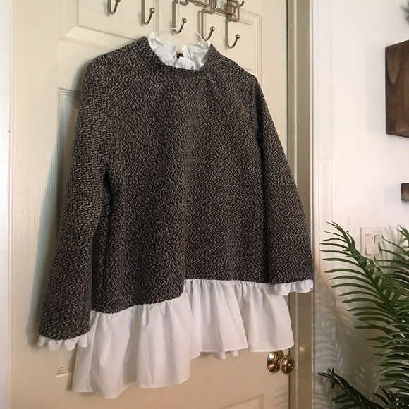 SHEIN Tops - Brown Peplum Top